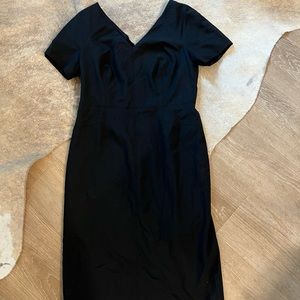 Banana republic Black midi dress size 4